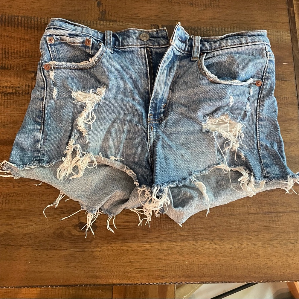 Abercrombie mid rise jeans shorts